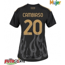 Camiseta Juventus Andrea Cambiaso #20 Tercera Equipación para mujer 2026-27 manga corta